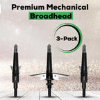 Centerpoint Archery Axcpbh100 Deadpoint 100-Grain Mechanical Broadhead, 3-Pack