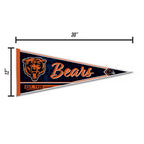 Rico Industries Nfl Football Chicago Bears Classic 12'' X 30'' Felt Wall D  Cor Pennant - Great For Home/Bed Room/Man Cave D  Co