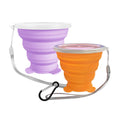 Nintora-C Collapsible Cups, Silicone Collapsible Travel-Cup, Expandable Folding Camping Drinking Cups With Lids Reusable Small P