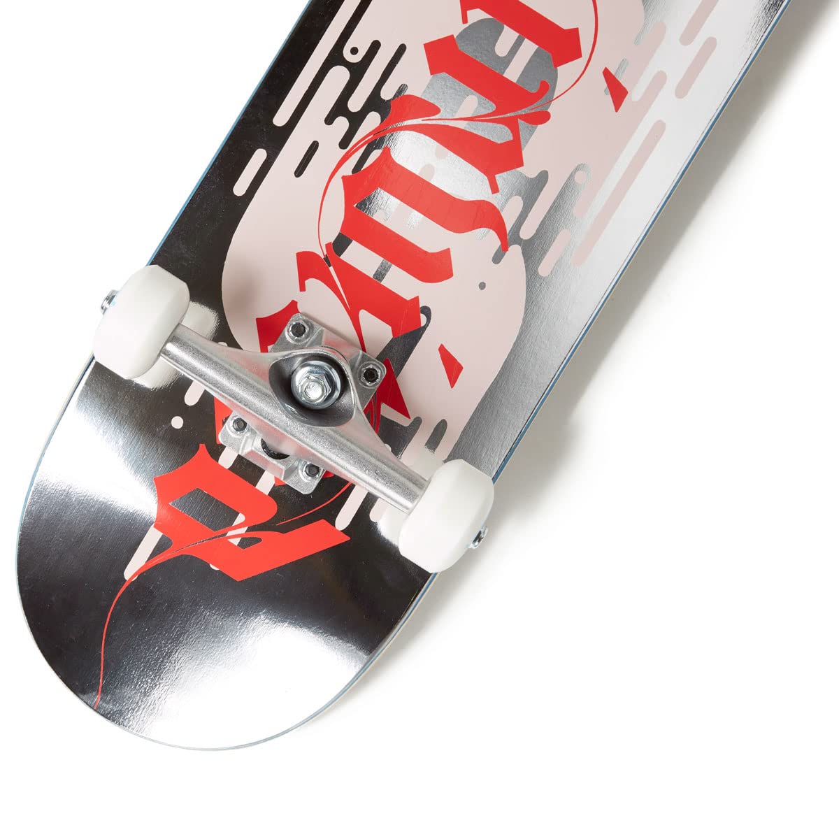 [Ccs] You'Re Invited Skateboard Complete Silver Foil 8.00'' - Maple Wood - Professional Grade - Fully Assembled With Skate Tool