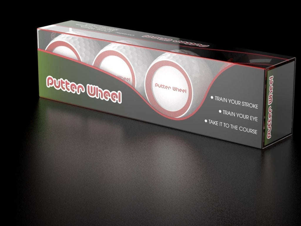 Putterwheel Golf Ball Putting Training Aid (3 Pack) - Golf Training System For Practice Green Or Mat - Golf Putting Accuracy Tra