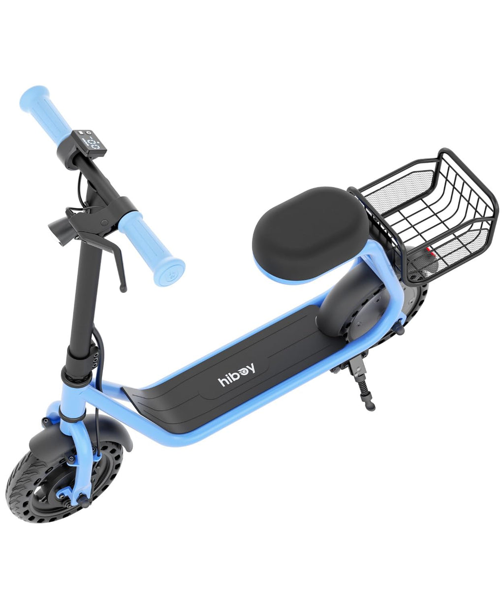Hiboy Q2 Lite Electric Scooter with Seat for Kids Ages 4-10 - UL Certified, Up to 9.3 MPH with 100W Motor, 3-Speed Adjustable, R