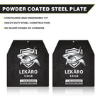 Weighted Vest Plates Pair for Tactical Vest Carriers, 9.8x11 Steel Weight Plates (5.51LB, 8.81LB, 15.43LB, 20.94LB), Rust-Proof