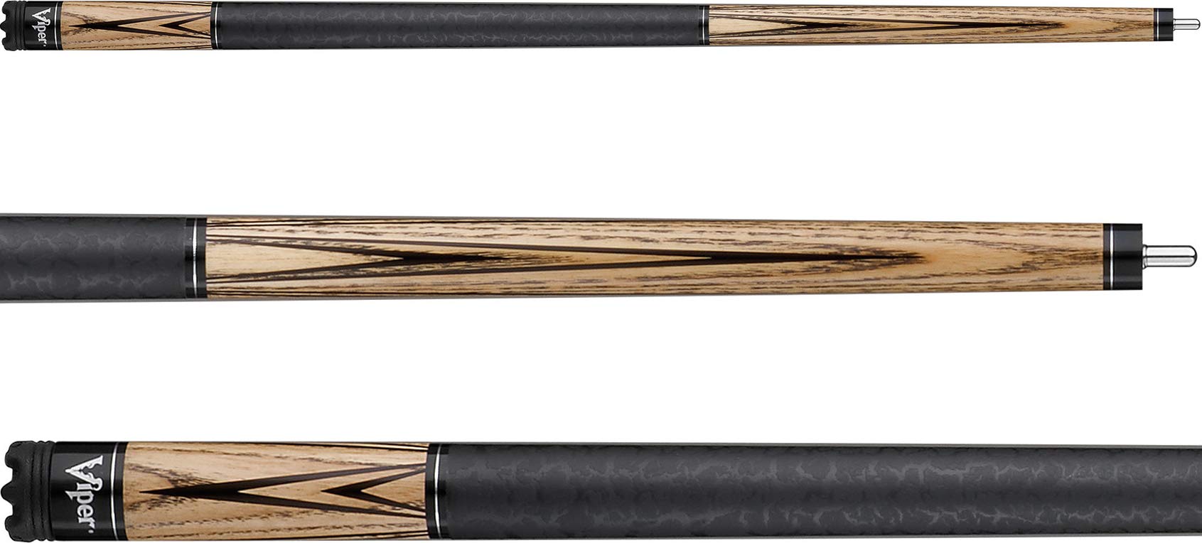 Viper by GLD Products Elemental 58 2-Piece Billiard/Pool Cue, Natural Ash with Wood Grain, 18 Ounce,50-0853-18
