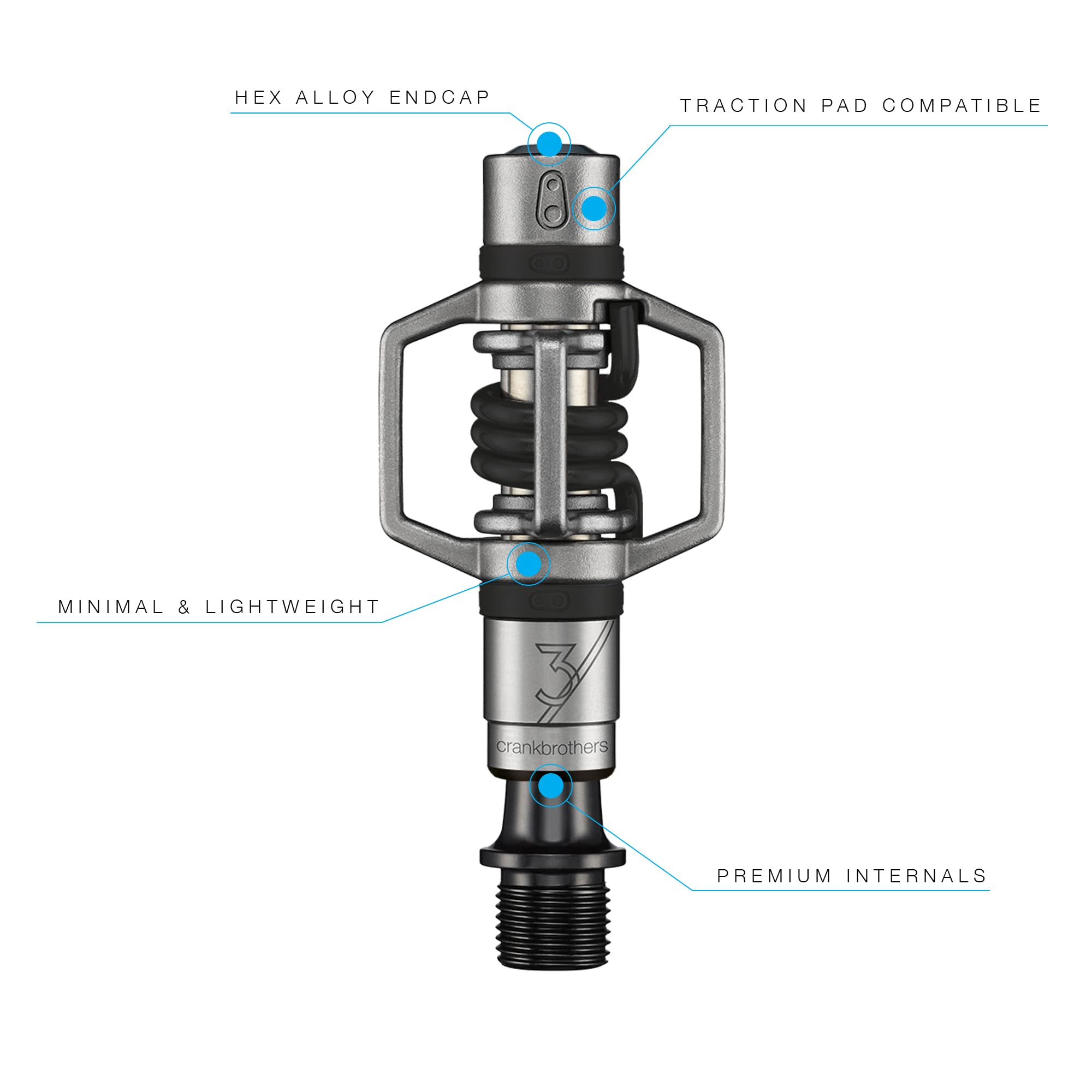 Crankbrothers Mtb Pedals Eggbeater 3 Black