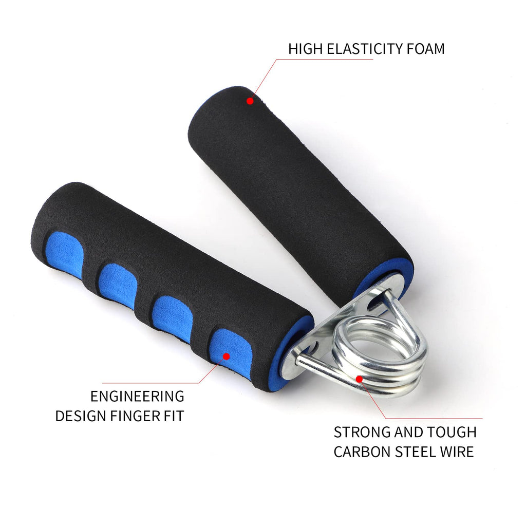 Erduoduo Hand Grips For Strength Training,Soft Foam Hand Workout Grippers, Strengthen Hand Grip Exerciser,2 Pack