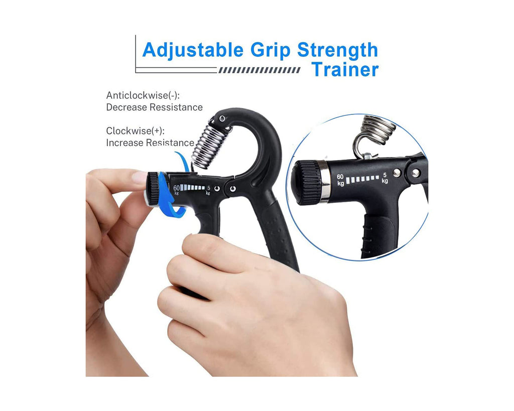 Ufanme Hand Grip Strengthener, Grip Strength Trainer, 22-133 Lbs Adjustable Resistance Forearm Exerciser Workout For Rehabilitat