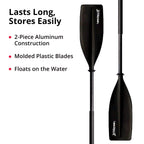 Seasense Xtreme 1 Kayak Paddle, Black, 96    - Molded Plastic Blades, 2-Piece Aluminum Construction - Great For Recreational, Sp