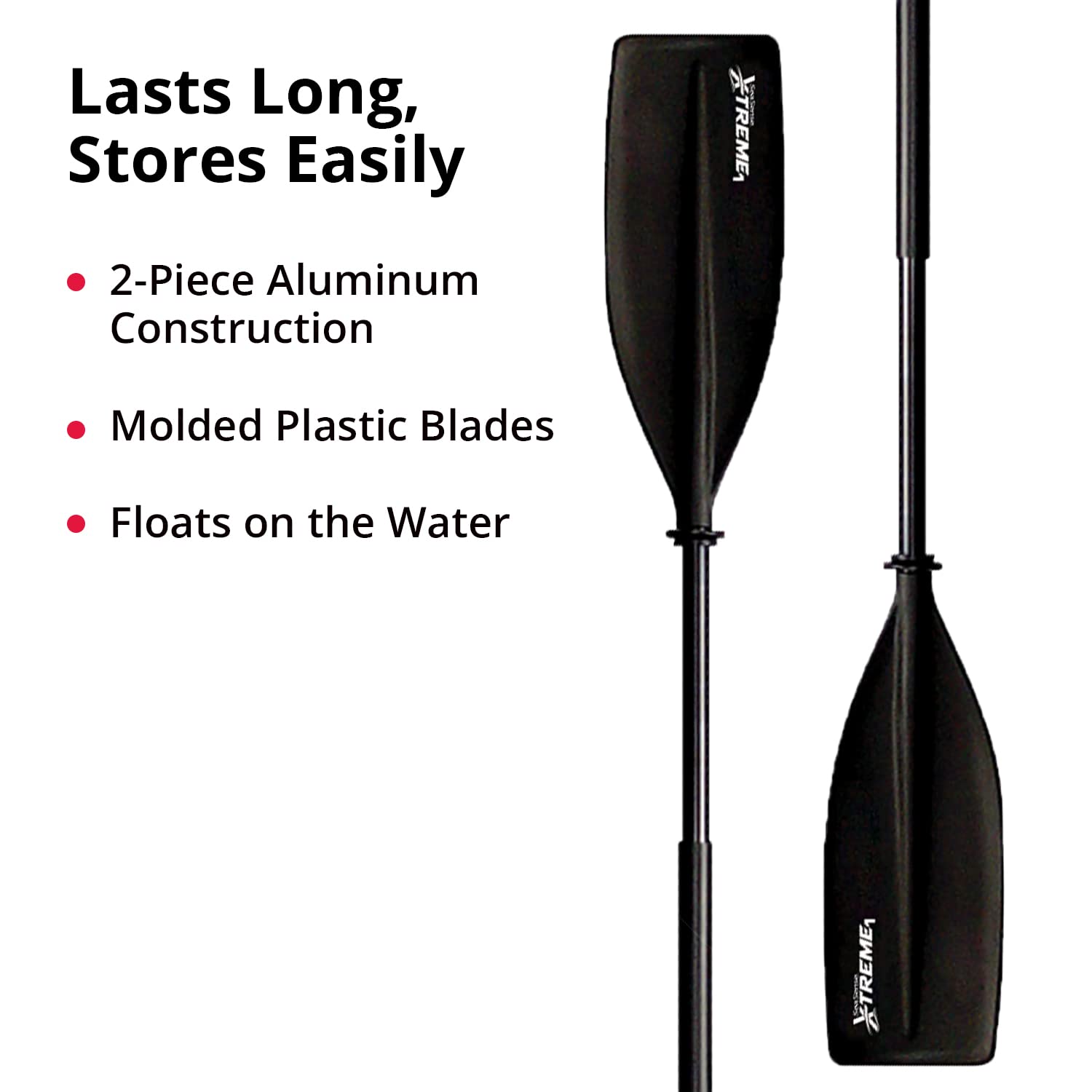 Seasense X -Treme 1 Kayak Paddle Black 84In (008680) , 44.5 Inches