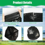 Flintronic Camping Toilet Bags, 120 Pcs (6 Roll) Portable Toilet Bags, Thickened Toilet Waste Bags, Camp Potty Liner Bag For Cam