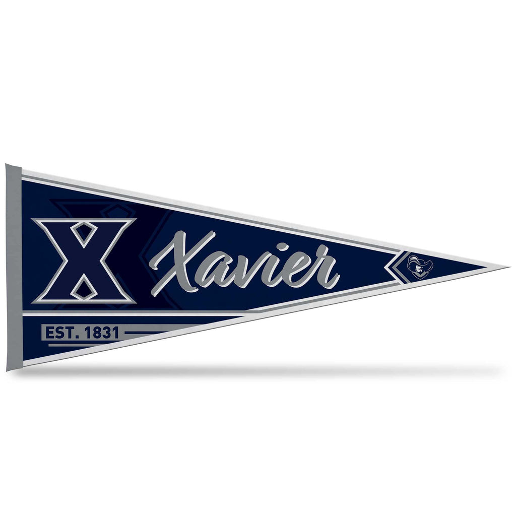 Rico Industries Ncaa Xavier Musketeers Classic 12'' X 30'' Felt Wall D  Cor Pennant - Great For Home/Bed Room/Man Cave D  Cor