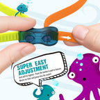 Outdoormaster Kids Swim Goggles 2 Pack - Quick Adjustable Strap Swimming Goggles For Kids - D