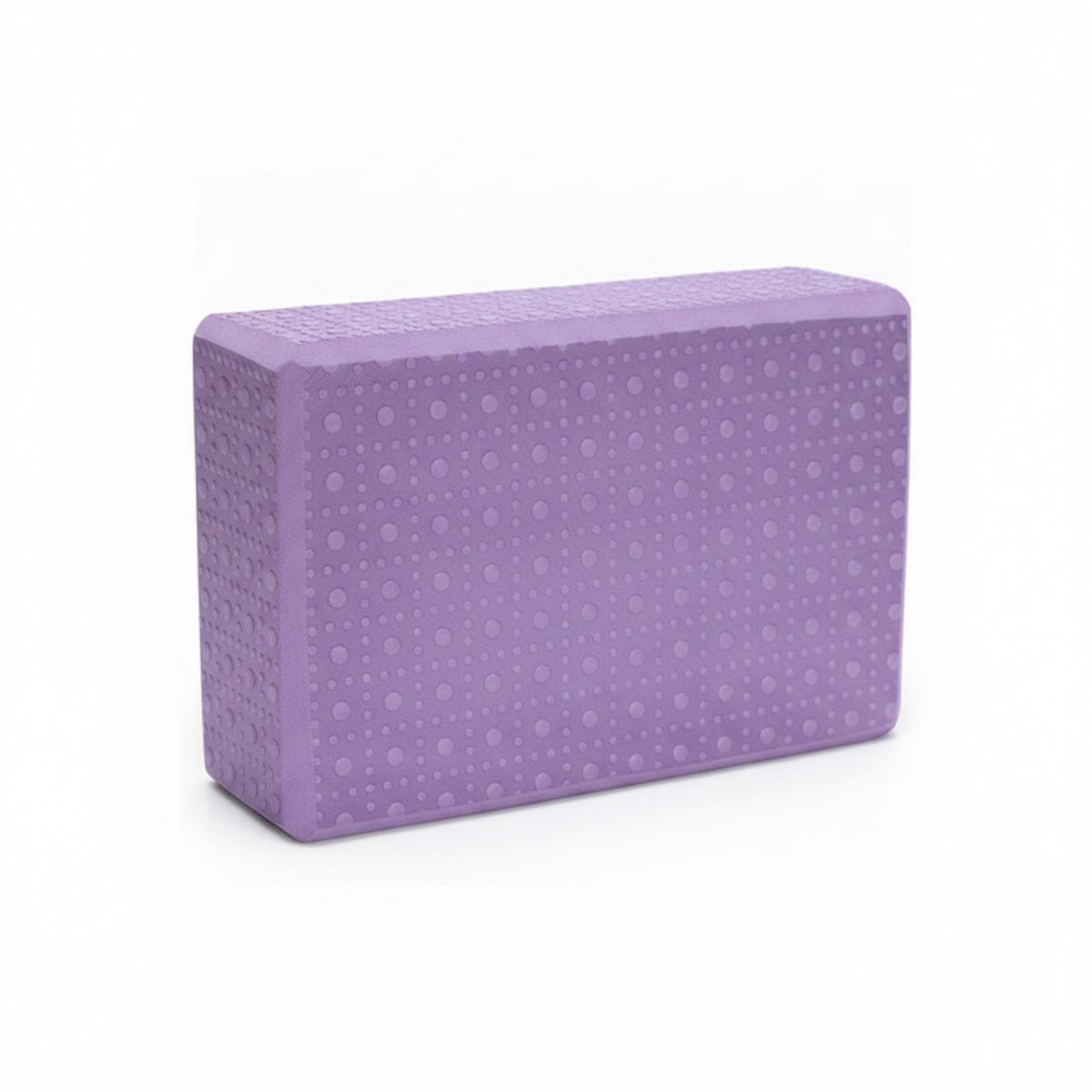 MERISHOPP EVA Soft Exercise Block Dotted Surface FirmDensity Soft Exercise Block Rounded Edges for Stretching Purple 23x15x6