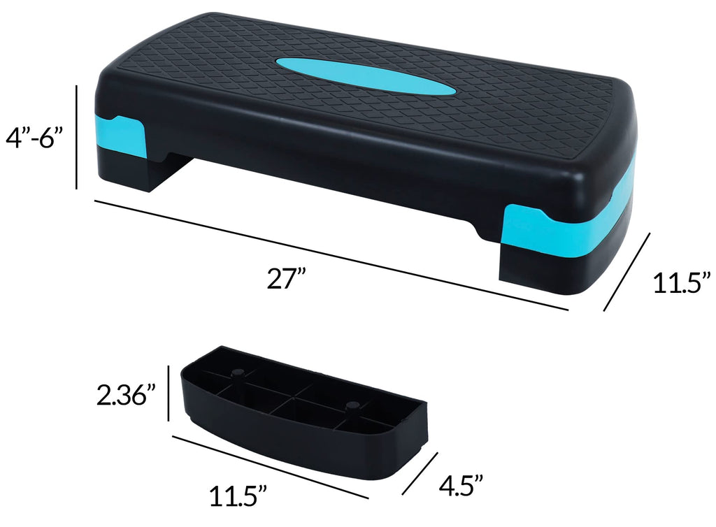 Balancefrom Adjustable Workout Aerobic Stepper Step Platform Trainer