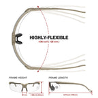 Xaegistac Shooting Glasses With Case Anti Fog Hunting Safety Glasses For Men Women (Clear Lens-Khaki Frame)
