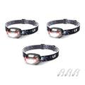 Lepro LED Headlamp Rechargeable 3 Packs - Super Bright Head Lamp with 5 Modes for Camping & Hiking Gear Essentials, IPX4 Waterpr