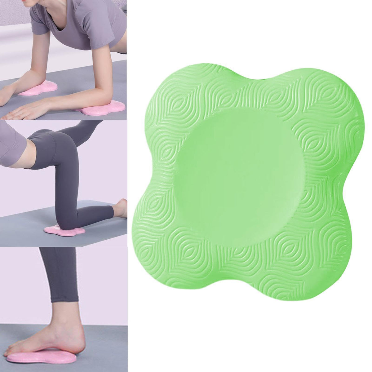 STYLEHEAVEN Yoga Knee Pad Nonslip Kneeling Support Exercise for Floor Fitness Green