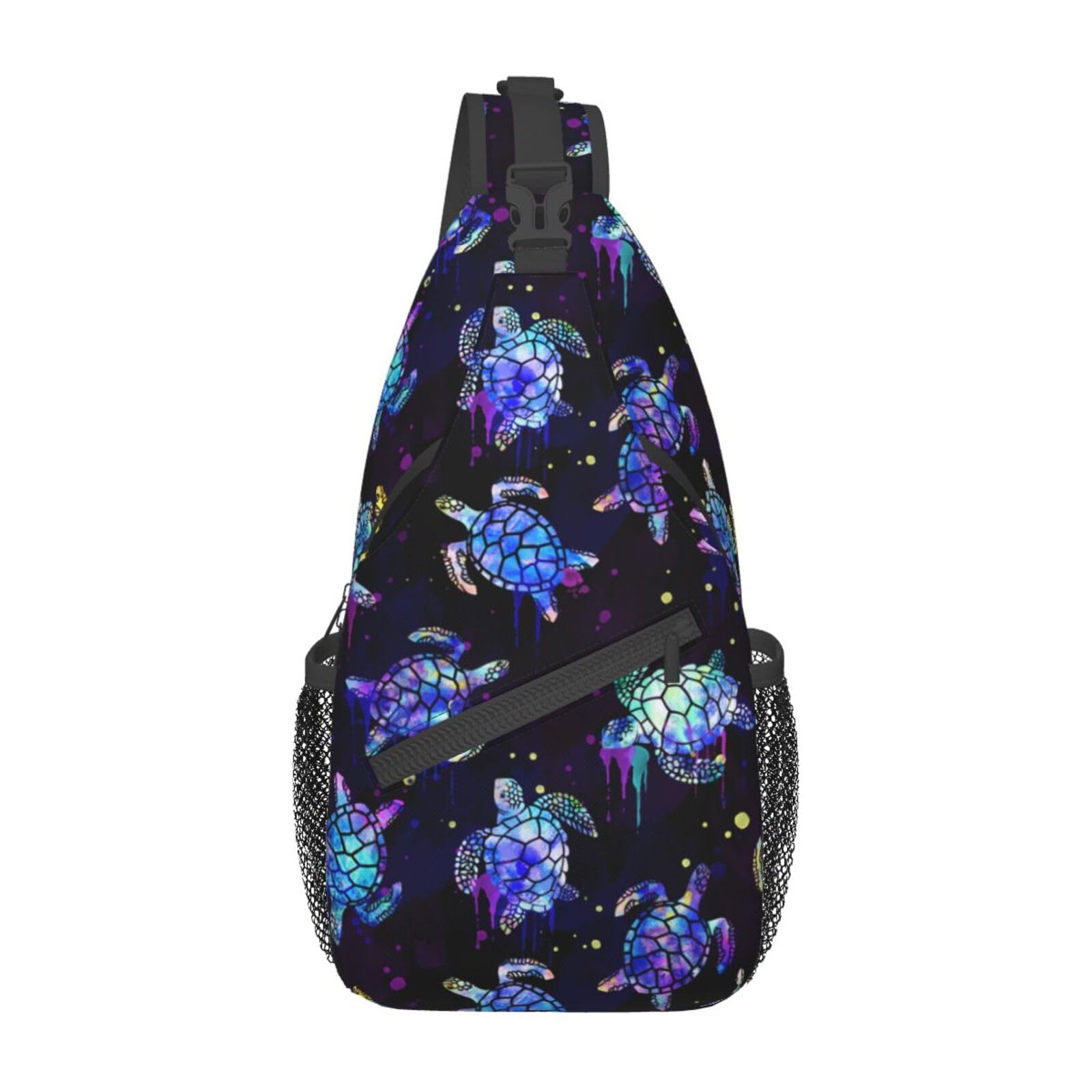 Nmbvcxz Sea turtle Sling Bag Crossbody Bag for Women Men Sling Backpack Casual Travel Hiking Daypack Chest Shoulder Bag
