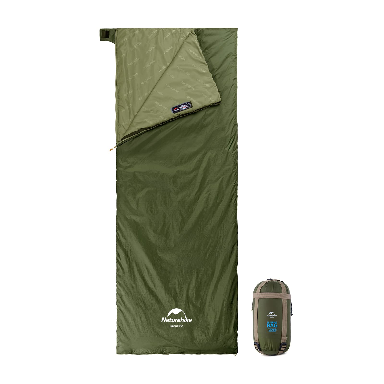 Naturehike Lightweight Sleeping Bag, Compact Ultralight Sleeping Bag, Envelope Backpacking Sleeping Bag Portable, Waterproof, Co