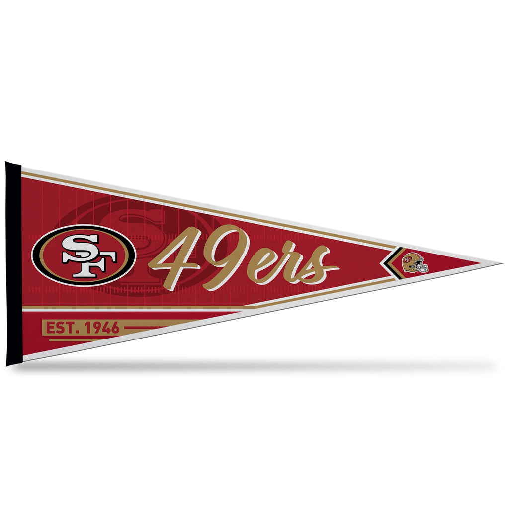Rico Industries Nfl Football San Francisco 49Ers Classic 12'' X 30'' Felt Wall D  Cor Pennant - Great For Home/Bed Room/Man Cave