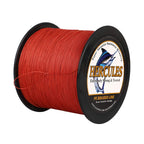 Hercules Braided Fishing Line 2000M 2187Yds 6Lbs-100Lbs Pe Superline 4 Strands (Red 70Lb/31.8Kg 0.44Mm)
