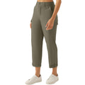 zsenoxaxi Womens Lightweight Hiking Pants Stretchy Quick Dry Capri Cargo Pants with Pockets for Golf Casual Travel Outdoor(Deep