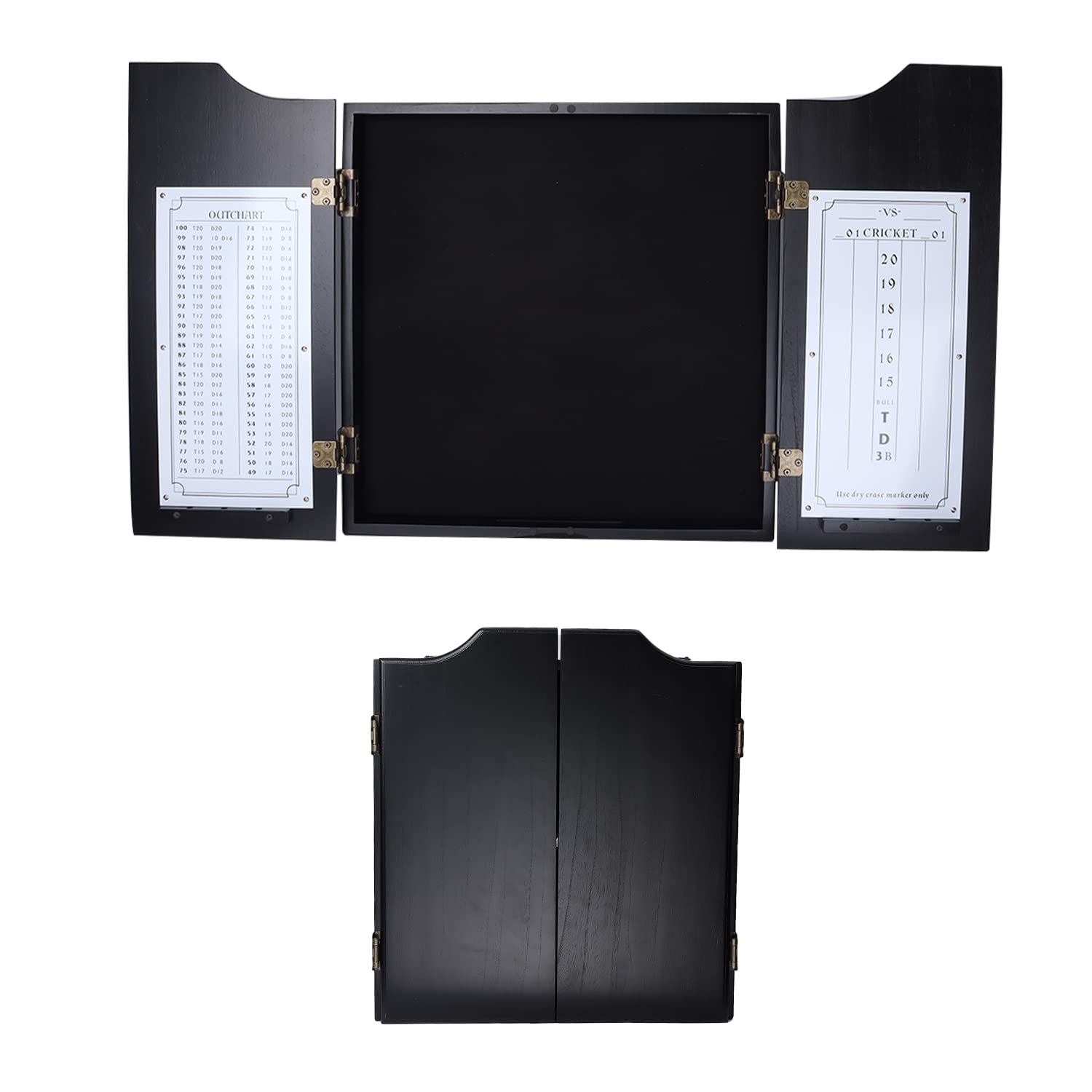 Gse Professional Solid Wood Classic Official Size Dartboard Cabinet With Dart Scoreboard For Game Room. Dart Board & Darts Not I
