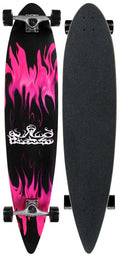 Krown Purple Flame Complete Longboard Skateboard