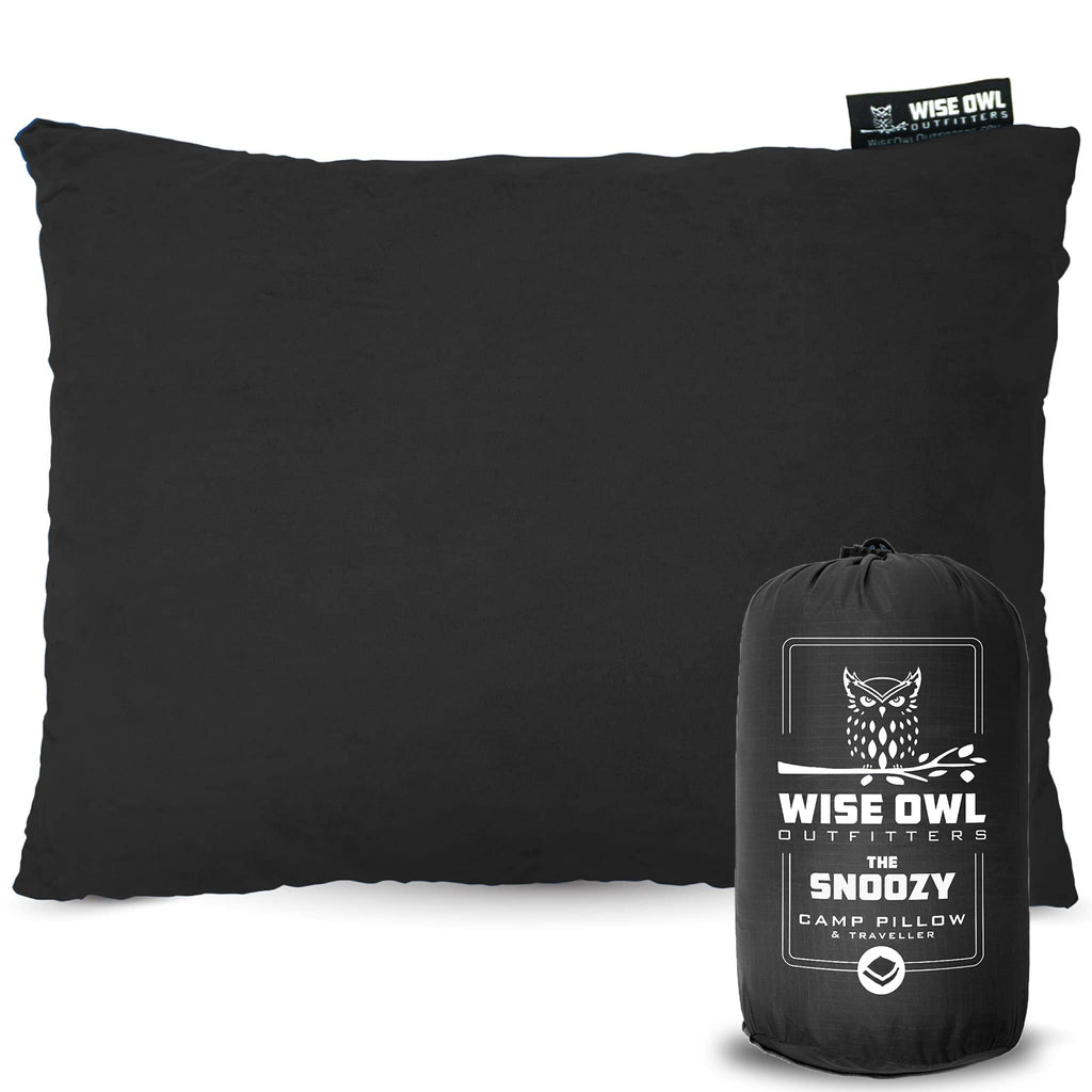 Wise Owl Outfitters Camping Pillow - Memory Foam Travel Pillow for Airplane Sleeping, Hiking, Backpacking & Outdoor Use - Small 