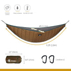 Onetigris Hideout Hammock Underquilt, Full Length Lightweight 4 Season Hammock Gear Underquilt For Hammock Camping Hiking Backpa