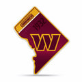 Rico Industries Nfl Football Washington Commanders State Shape Shape Cut Pennant - Home And Living Room D  Cor - Soft Felt Ez To