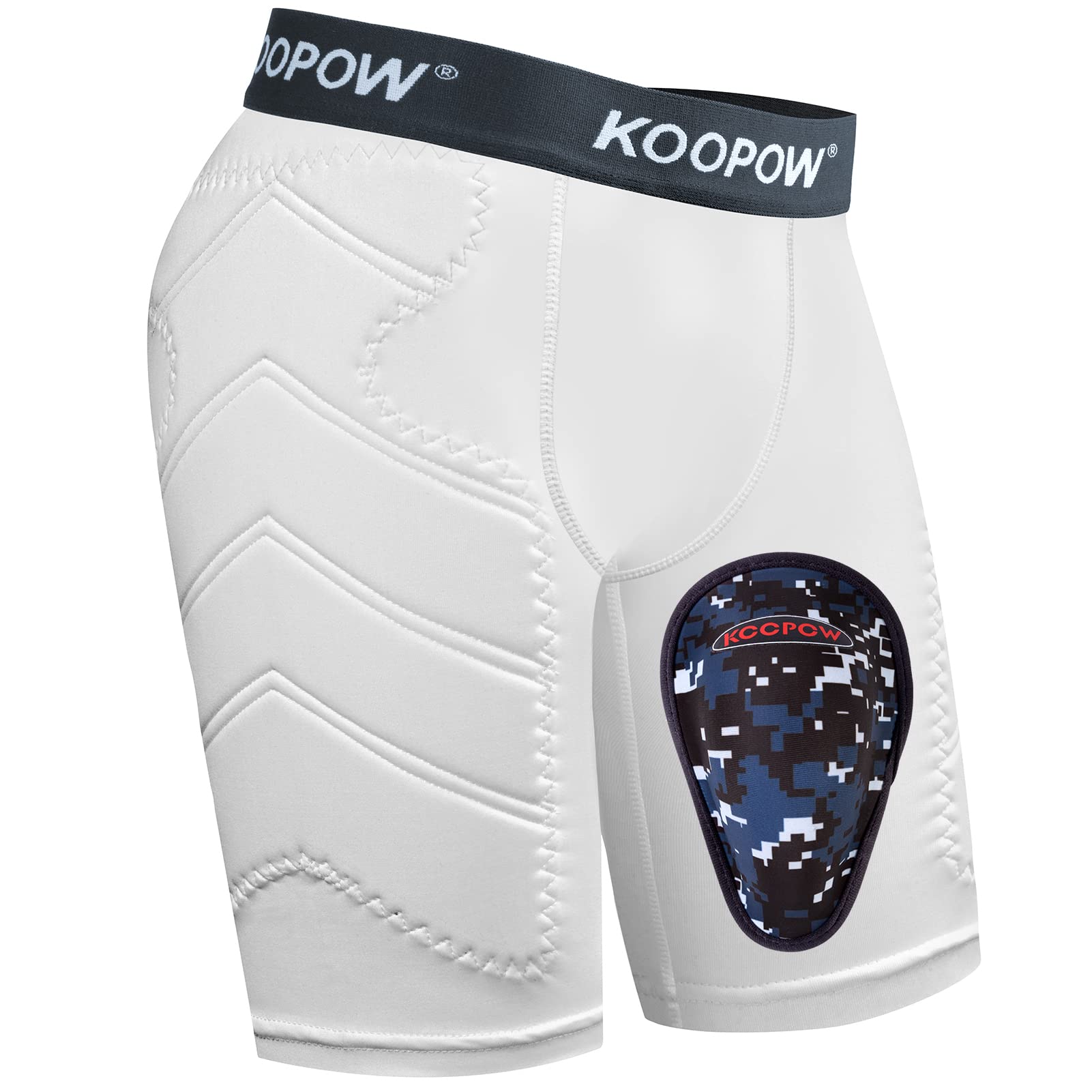KOOPOW Boys Sliding Shorts Youth Baseball Cup Slider Shorts with Soft Protective Athletic Cup Baseball, Football, Lacrosse (0970