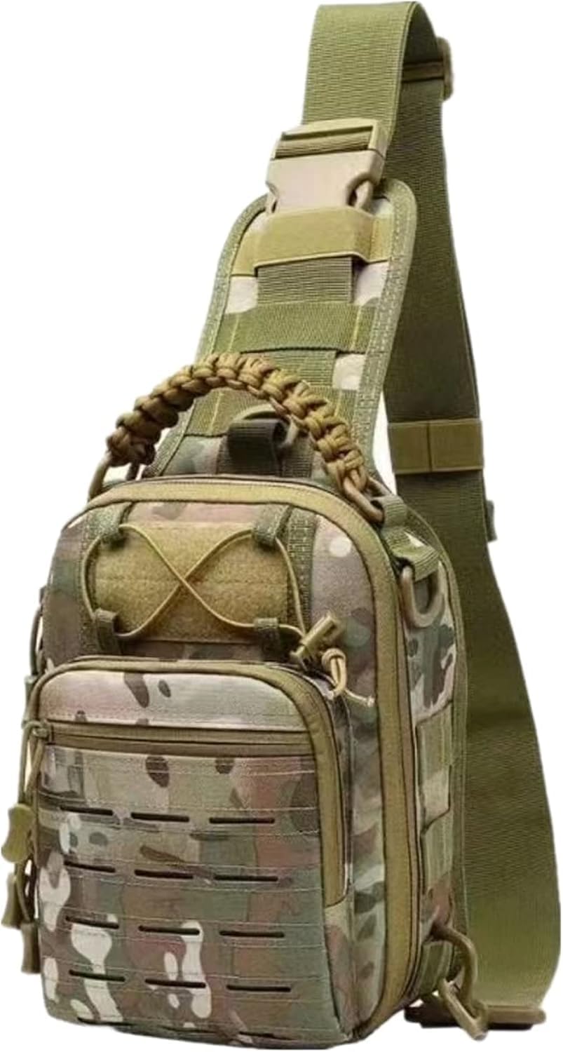 Devyami Tactical MenS Sling Bag  Compact Shoulder Pack, Crossbody Chest Travel Daypack For Hiking, Cycling, Outdoor, Military U