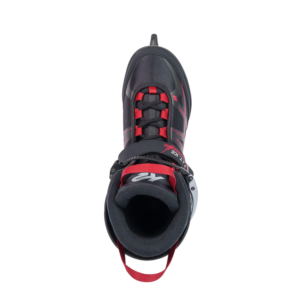K2 F.I.T. Ice Mens Ice Skates 2022 - Black/Red / 8.5