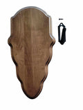 Deer Skull Mount Face Plate with Mounting Hardware, European Style, Whitetail (Walnut Finsh)