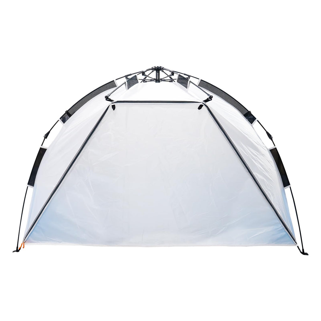Mansader Easy Pop Up Beach Tent For 3-4 People, Automatic Setup Beach Shelter With Upf 50+ And 3 Ventilation Windows, Portable S