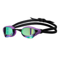 ARENA Unisex Cobra Core Swipe Anti-Fog Racing Swim Goggles for Men and Women Polycarbonate Mirror Lens Competitive Swimmers, Eme