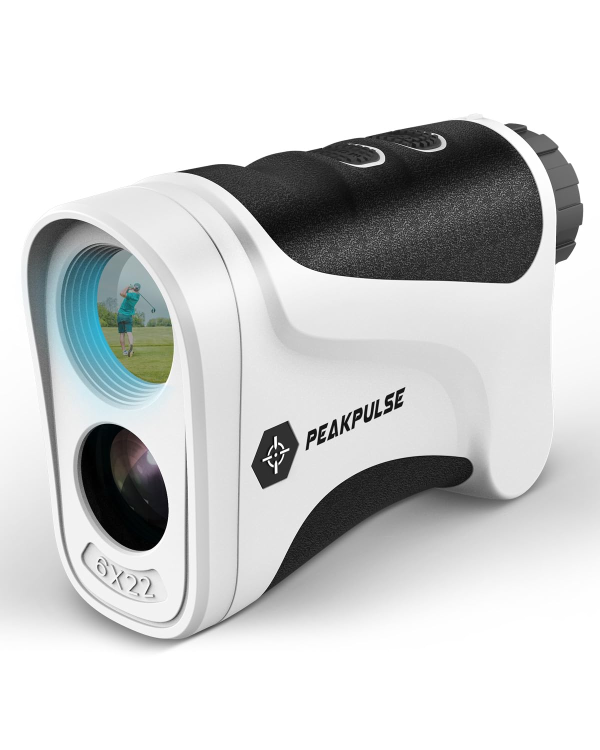 Range Finder Golf with Slope 1200 Yards 6X Zoom Angle Measurement Laser Golfing Rangefinders Distance Flag Pole Locked with Vibr