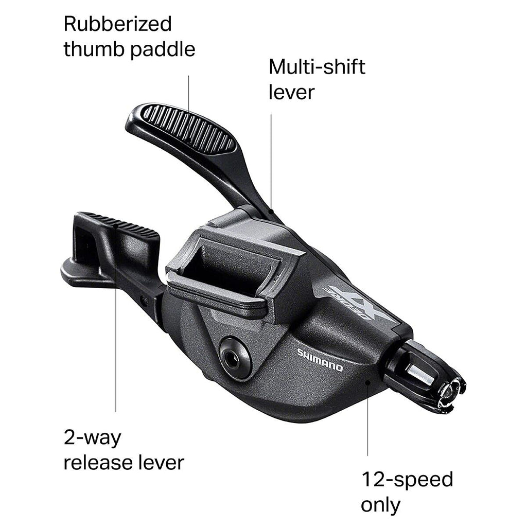 Shimano Xt Sl-M8100-L Right Clamp-Band 12-Speed Shifter, Black