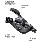Shimano Xt Sl-M8100-L Right Clamp-Band 12-Speed Shifter, Black