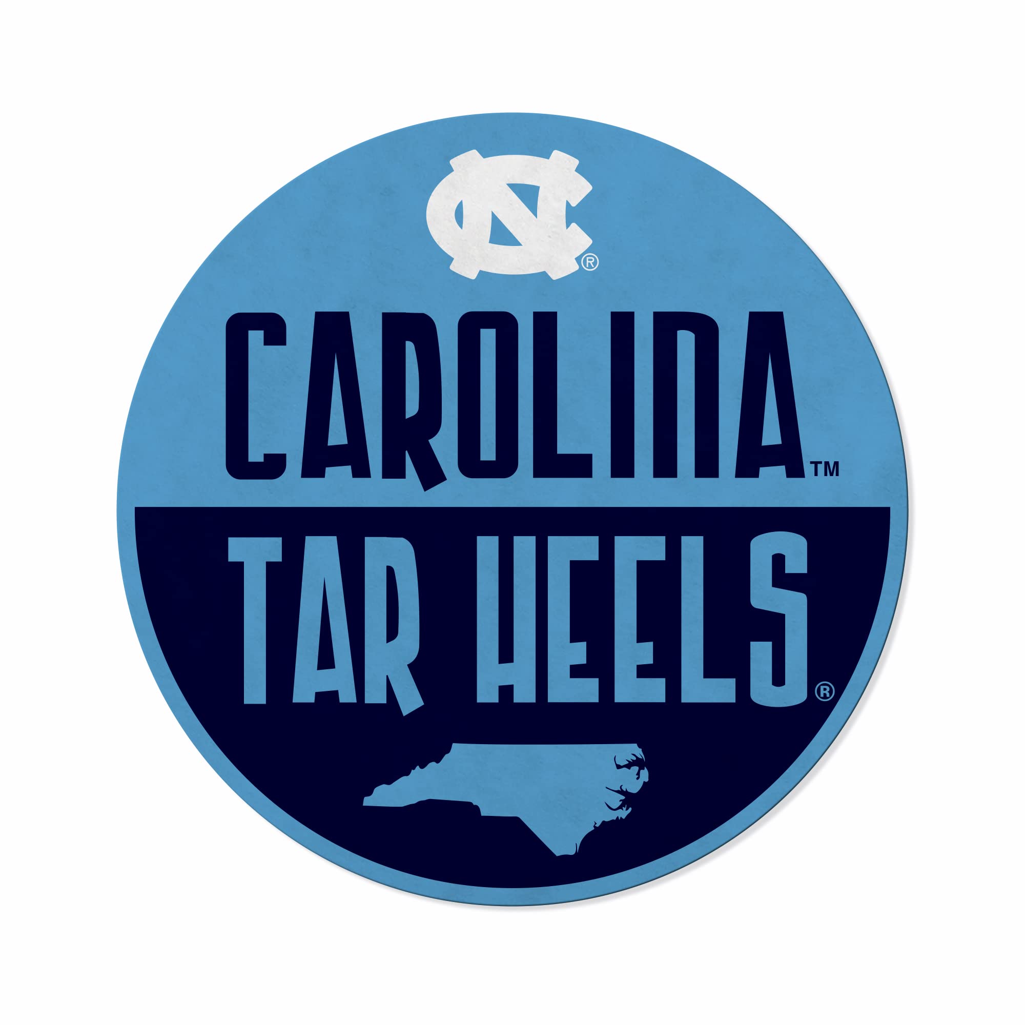 Rico Industries Ncaa North Carolina Tar Heels Classic Shape Cut Pennant - Home And Living Room D  Cor - Soft Felt Ez To Hang