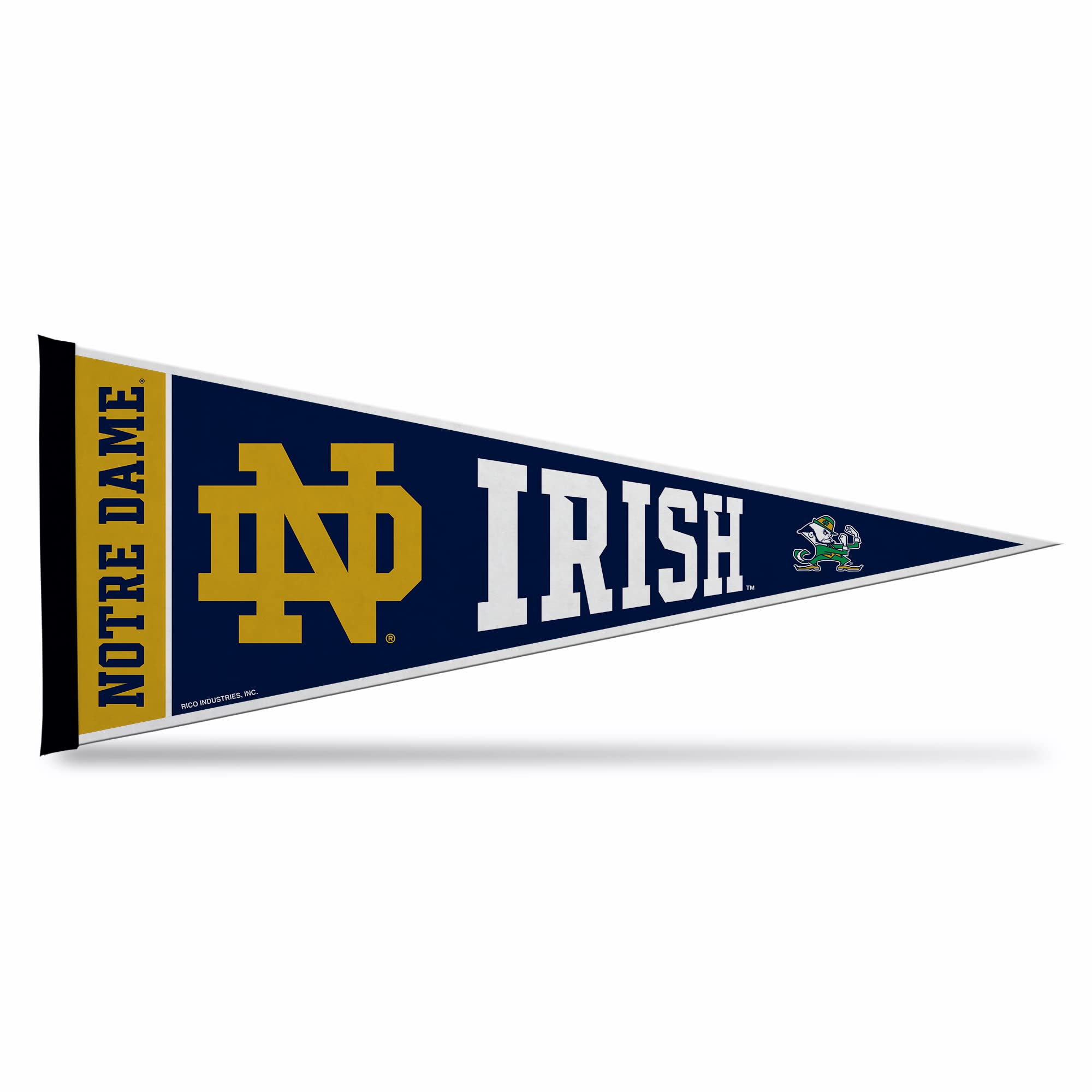 Rico Industries Ncaa Notre Dame Fighting Irish - Nd Exclusive 12'' X 30'' Felt Wall D  Cor Pennant - Great For Home/Bed Room/Man