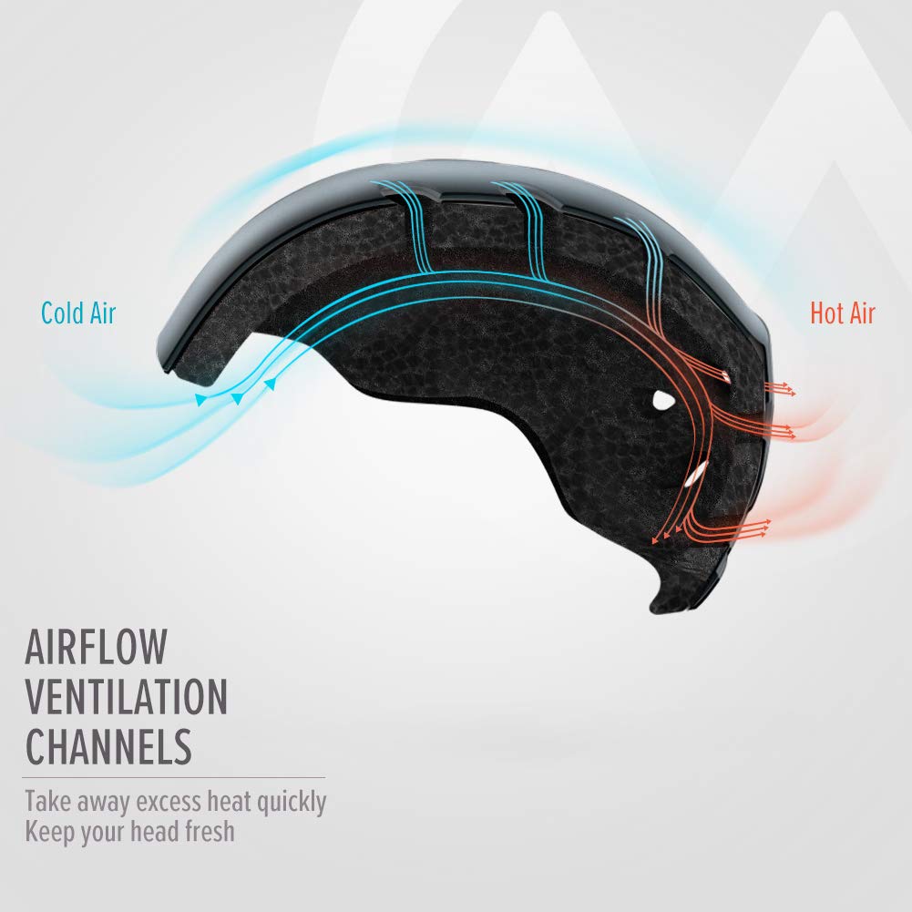 Outdoormaster Kelvin Ski Helmet - Snowboard Helmet For Men, Women & Youth (Gray,L)