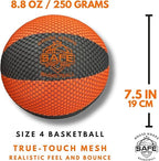 Safe Sport Gear The House Basketball - HouseHoops Soft Basketball - Realistic Texture and Bounce - Will Not Scuff or Scratch Flo