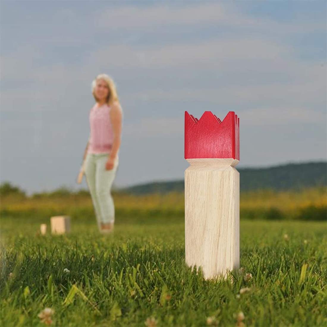 Juegoal Kubb Game Set Backyard Game Set Outdoor Tossing Game Set With Carrying Bag