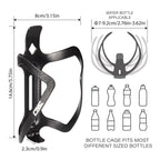 Cnc Bike Water Bottle Holder, 2-Pack Bike Water Bottle Cage For Road Bike/Mountain Bike,Black