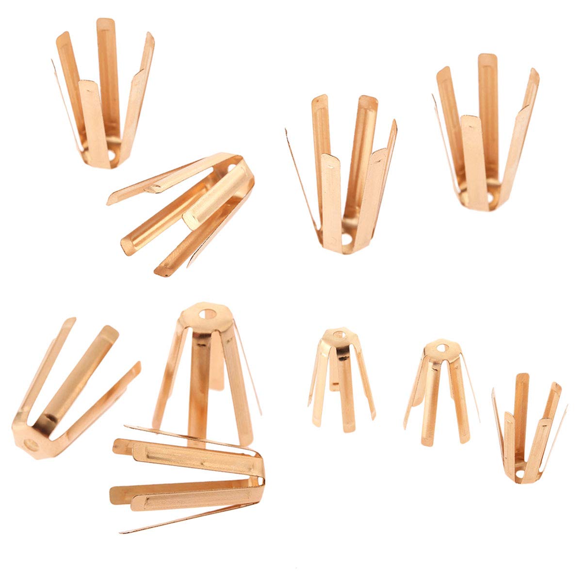 Pro Bamboo Kitchen 10Pcs Golf Club Accessories Assembly Tool Golf Shaft Adapter Shim Octopus Type Brass Golf Shaft Adapter Shims
