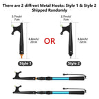 Sanlike Boat Hooks For Docking Extension Pole Hook Telescopic Boat Pole With Luminous Bead, Lightweight Floating, Non-Slip Rubbe