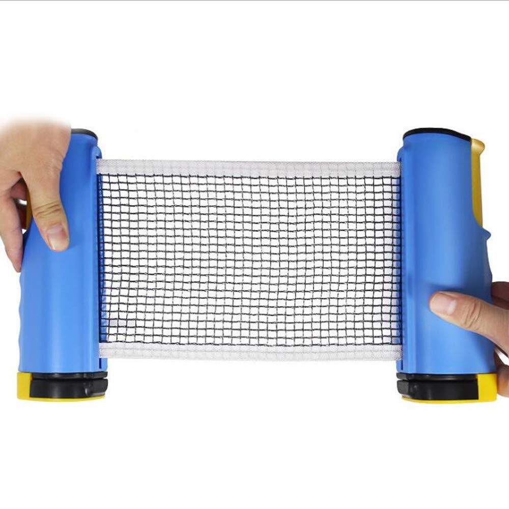 Lhiabnn Portable Retractable Table Tennis Nets Adjustable Ping Pong Net Post Set Replacement Fit For Any Table Anywhere, Indoor