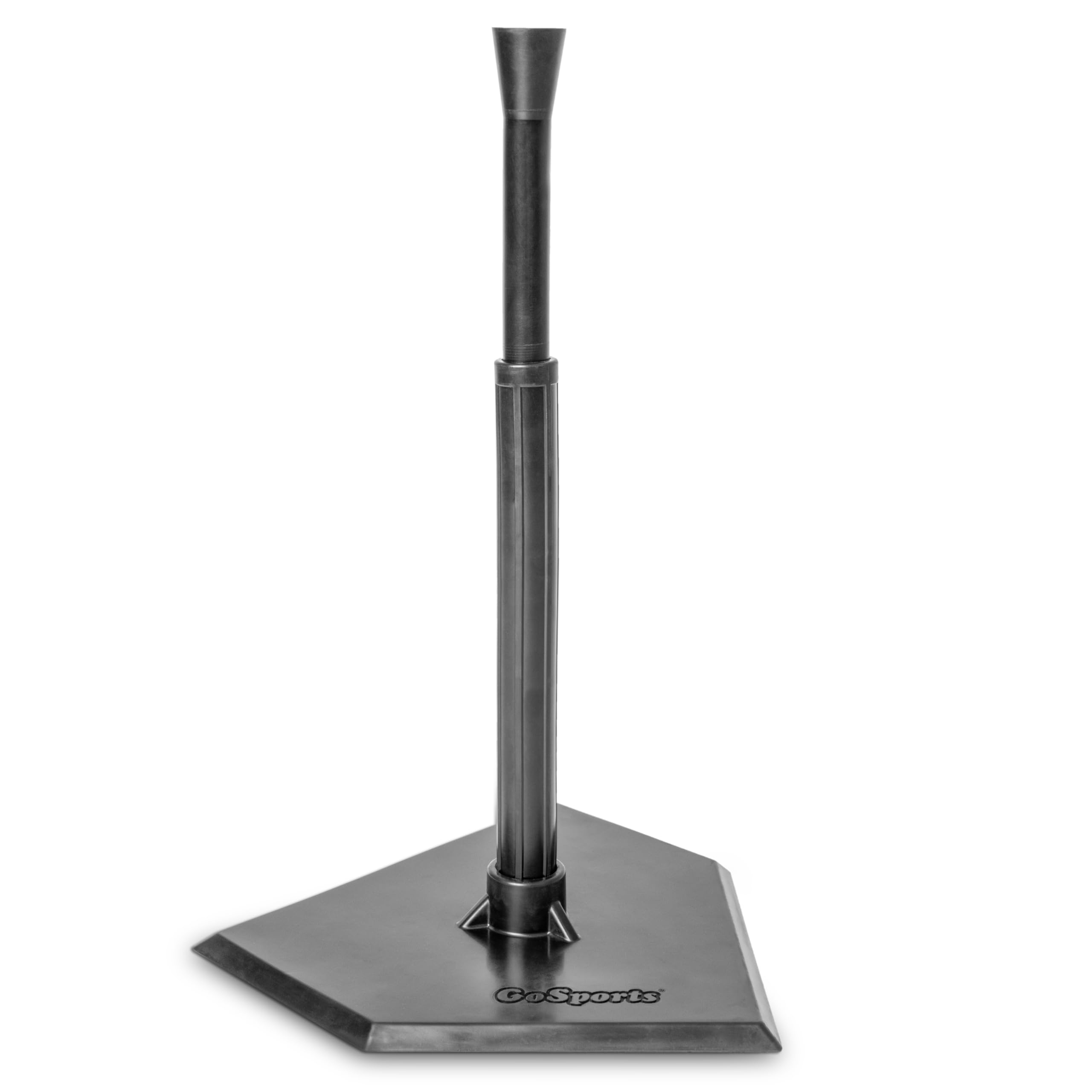 GoSports Jr. Baseball & Softball Batting Tee - Adjustable Rubber Hitting Tee for All Leagues and Skill Levels